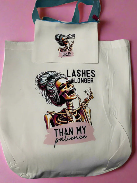 Lashes Tote Bag & Pouch
