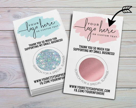 Scratch discount cards