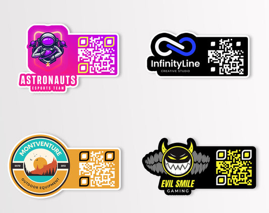 QR sticker & logo