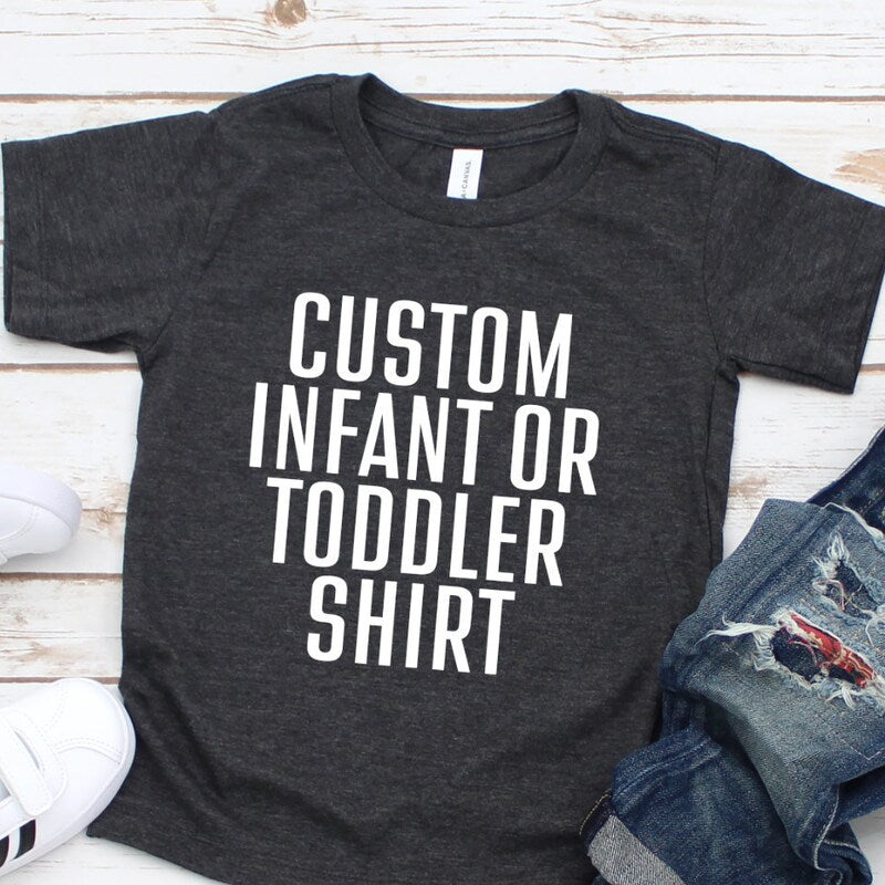 Toddler Short Sleeve Shirts Personalized